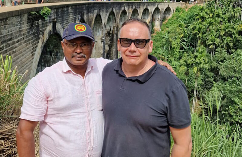 Mr. Susantha with Mr. Gosia - SKS Lanka Tours, SL